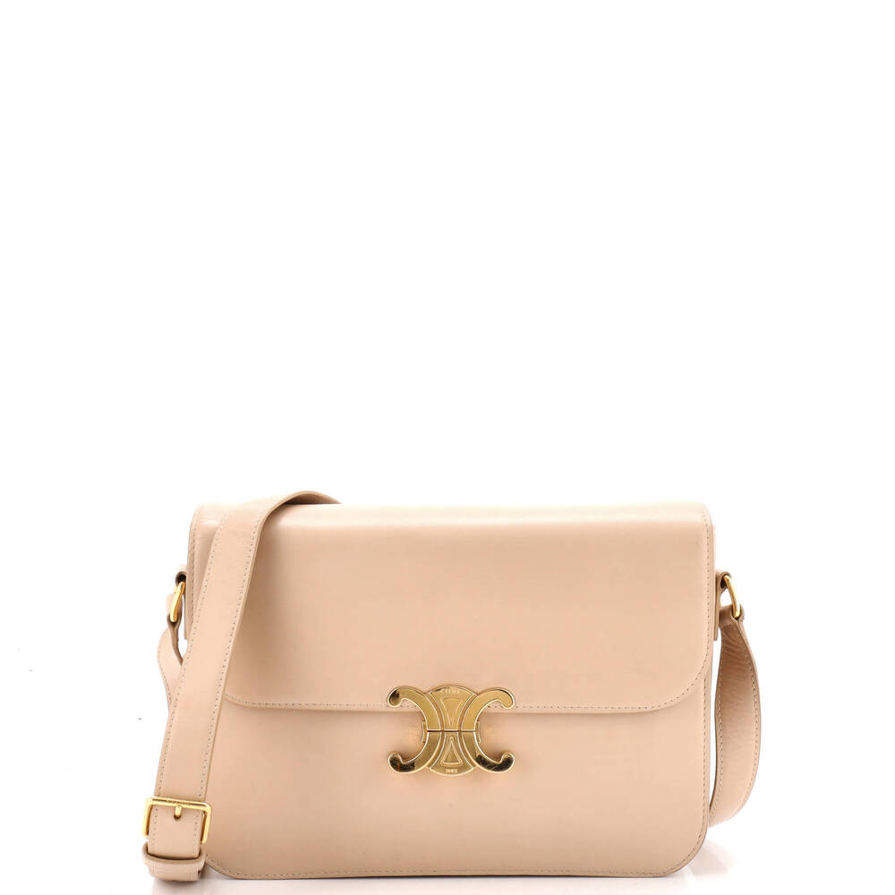 Celine Large Triomphe Shoulder Bag Smooth Calfskin